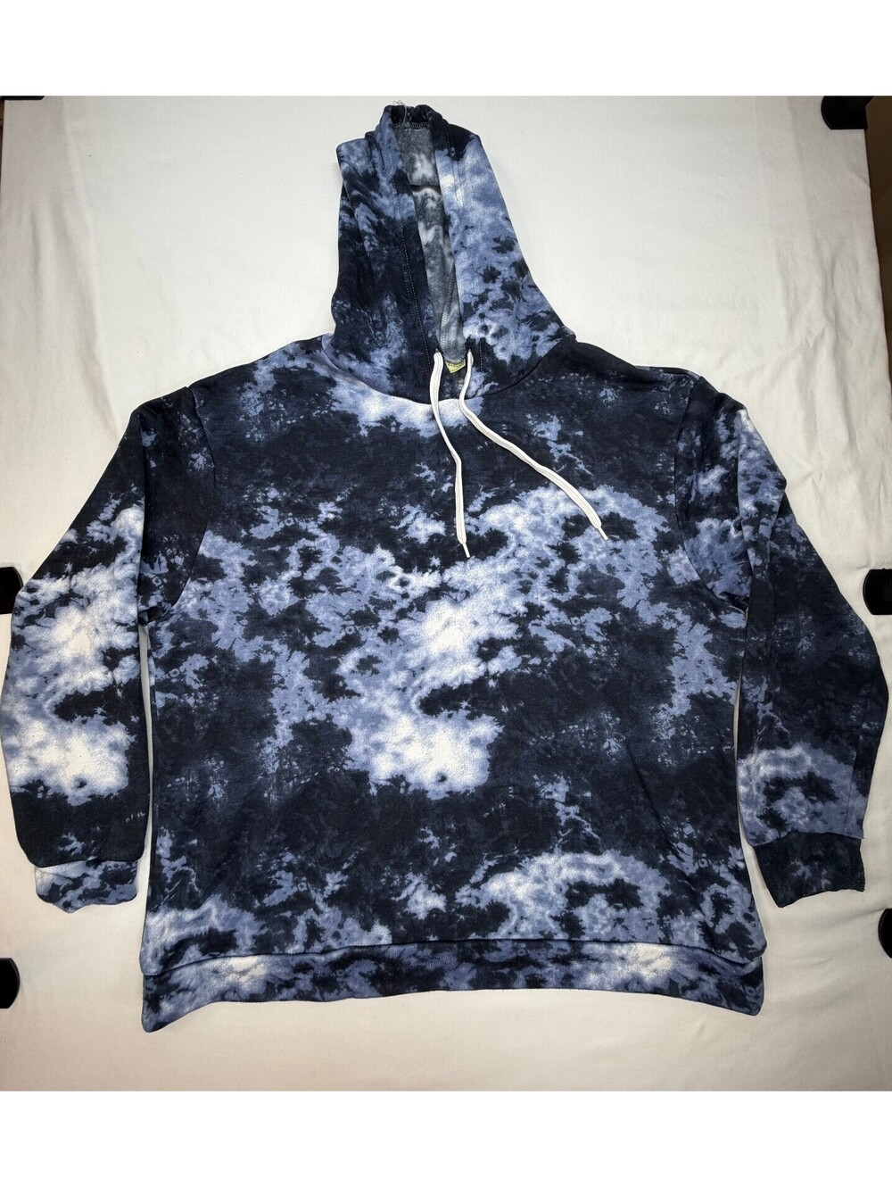 Bobbie Brooks Men's Hoodie Tie Dye Pullover Sweatshirt Long Sleeve Size 2X Blue